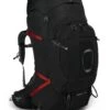 Osprey Aether Plus 100 Fjellsekk Herre -Osrey Butikk Aether Plus100 S21 Side Black web