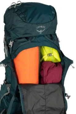 Osprey Ariel Plus 70 Fjellsekk Dame -Osrey Butikk Ariel Plus 70 S21 Detail1 Night Jungle Blue web