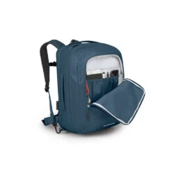 Osprey Transporter Global Carry-On Bag -Osrey Butikk Osprey Transporter Global Carry On Bag Venturi Blue frontlomme