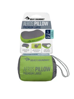 Sea To Summit Aeros Premium Pillow Regular -Osrey Butikk STS APILPREMLGGN AerosPillow Premium Large Green Packaging 01