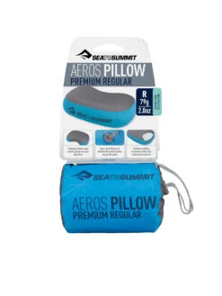 Sea To Summit Aeros Premium Pillow Regular -Osrey Butikk STS APILPREMRGBL AerosPillow Premium Regular Blue Packaging 01