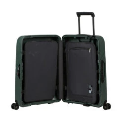 Samsonite Magnum Eco Trillekoffert (55 Cm) -Osrey Butikk Samsonite Magnum Eco Trillekoffert 55cm Carry On Forest Green aapen innsiden